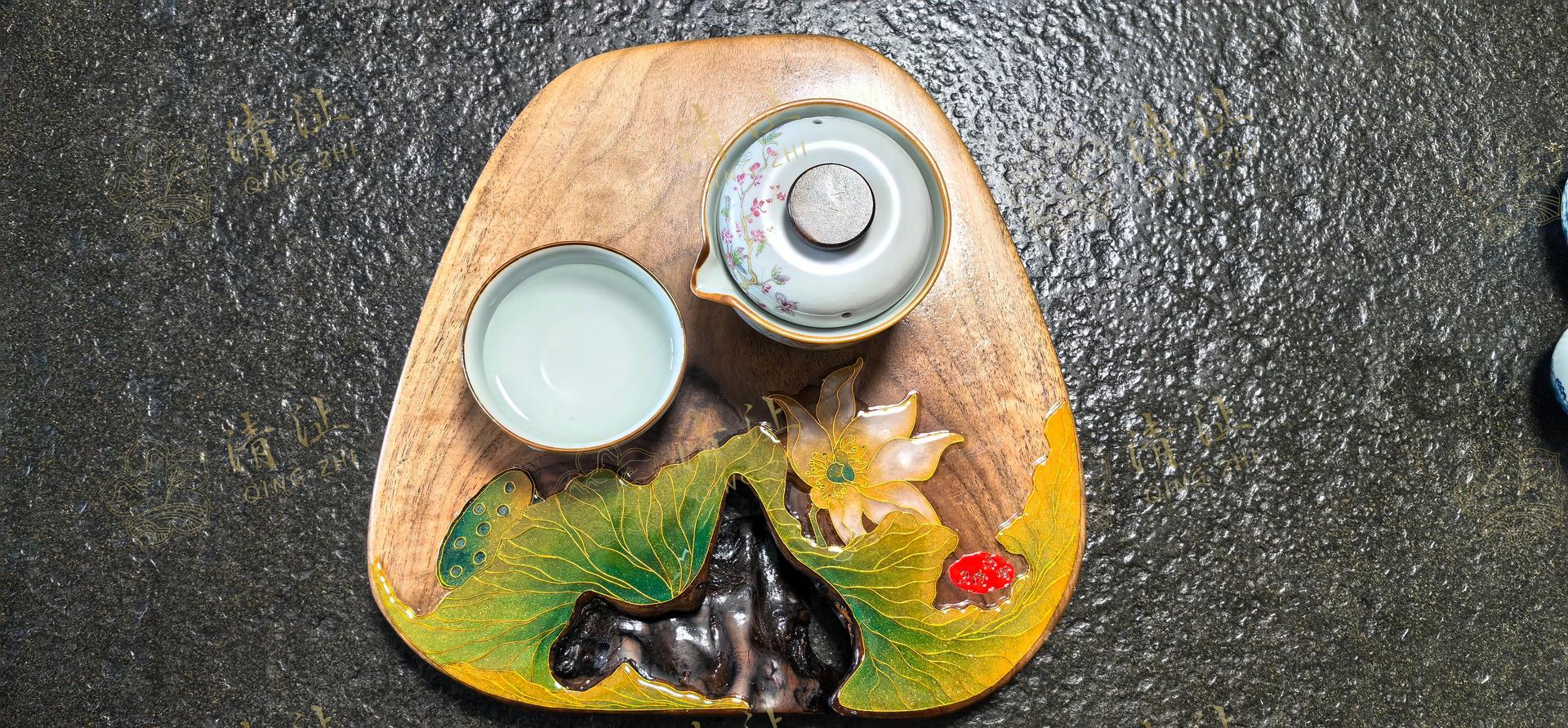 Heritage Collection: Premium Handcrafted Filigree Enamel Tea Trays | Magnolia & Plum Blossom Series