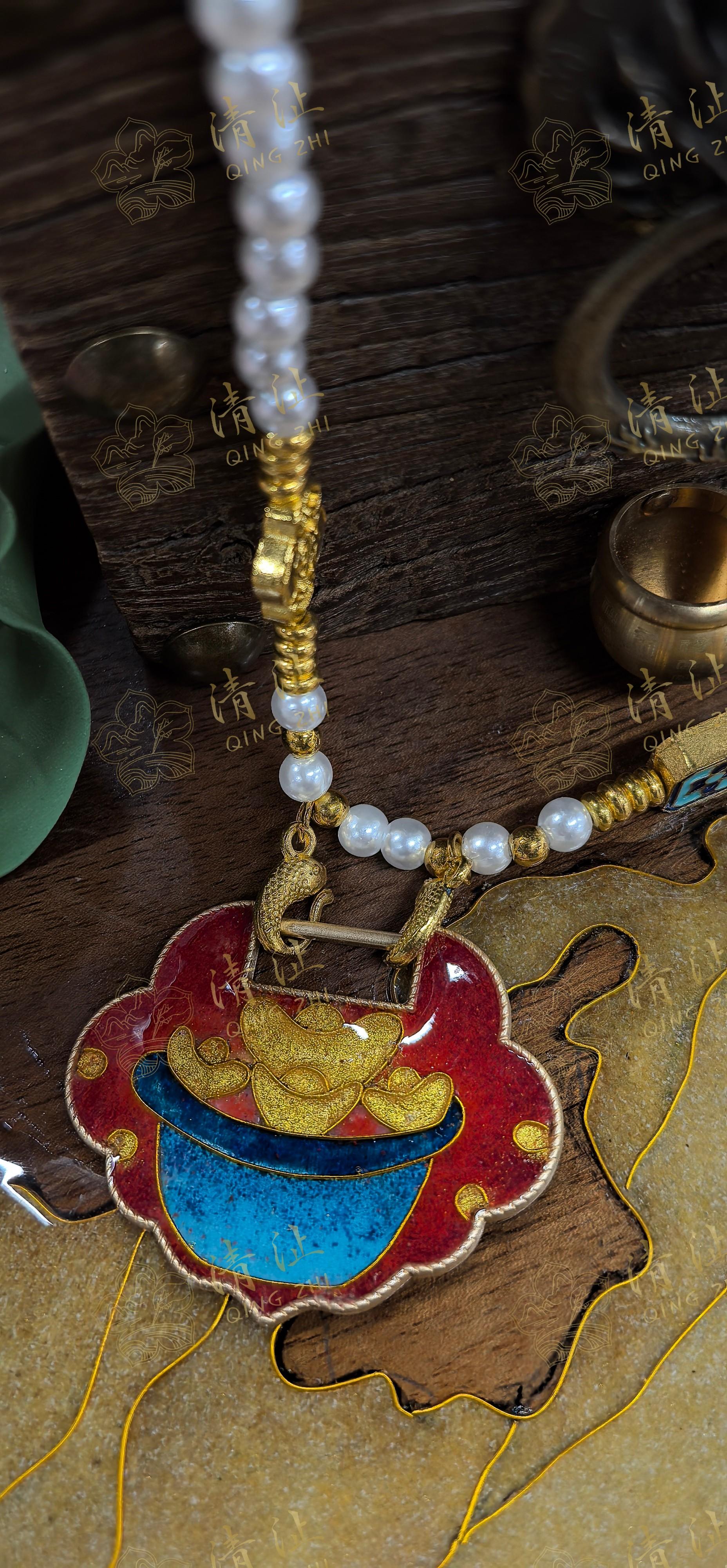 Luxury Handcrafted Filigree Enamel Long Necklaces | Statement Sweater Chains
