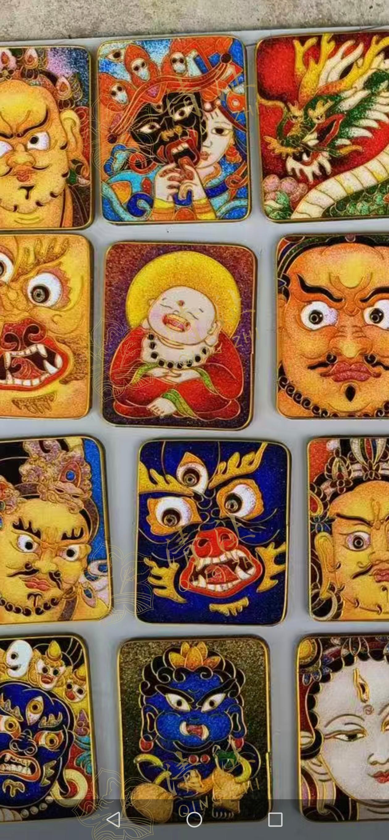  Sacred Art: Hand-Crafted Filigree Enamel Thangka | Museum-Quality Cultural Decor