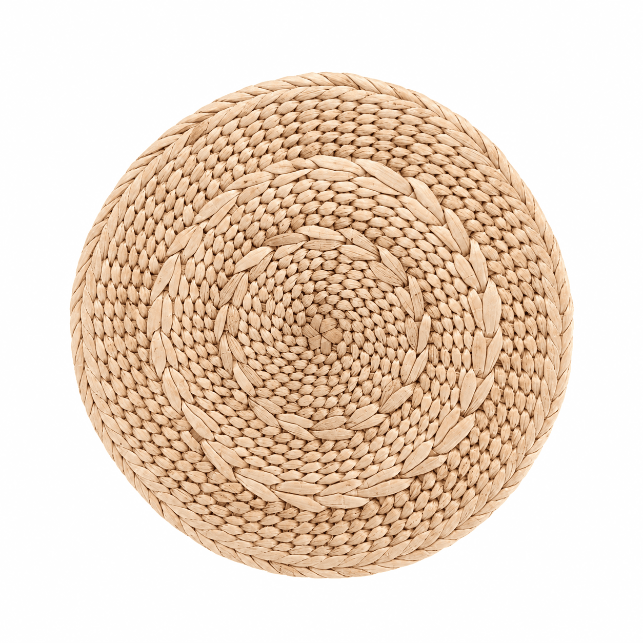 Natural Cattail Drink Coaster Handmade Wicker Table Mat Eco-friendly Round Placemat